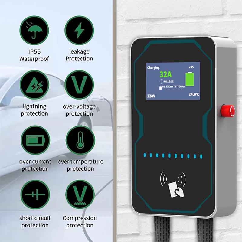 WUFEN EVSE Wallbox EV Car Char - Ev Charging Cable recension och pris